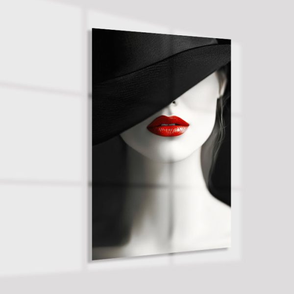 Plexiglas4_25219-BlackHatRedLips 25219-BlackHatRedLips