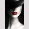 vierkant_25222-BlackHatRedLips 25222-BlackHatRedLips